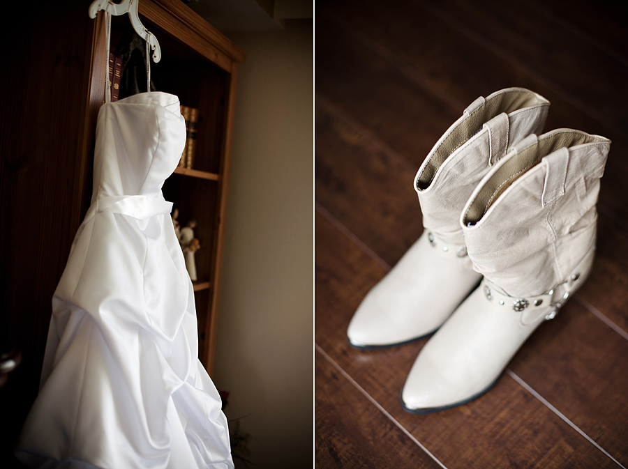Wedding Dress Cowboy Boots