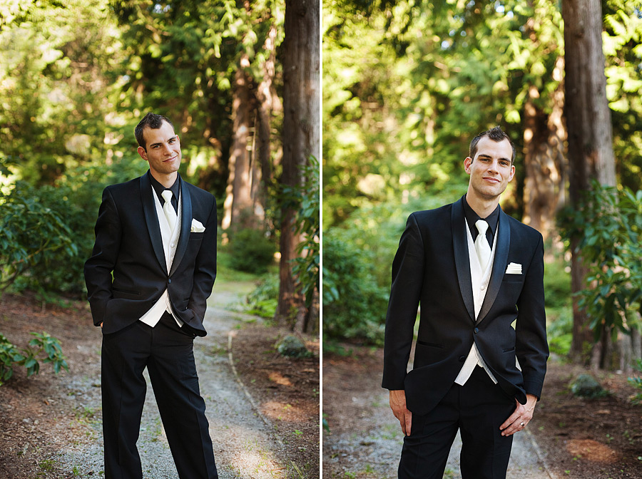 whonnock-lake039 Casual Groom Portrait Outdoors