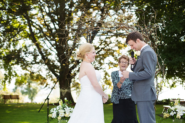 Wedding Vows at Peace Arch Park