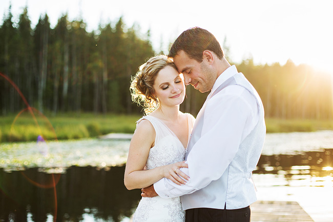 Whonnock Lake Wedding Sunset