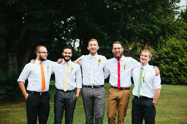 mismatched groomsmen ties
