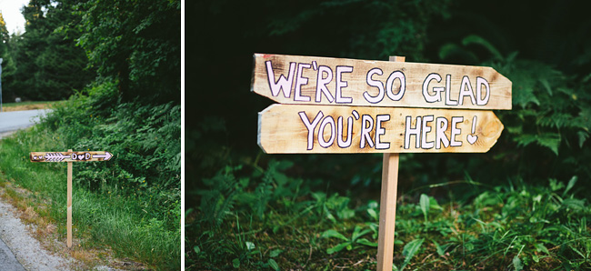 Wedding You're Here Sign