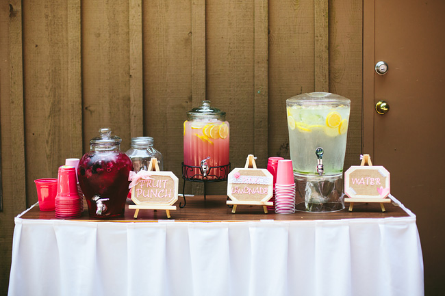 punch lemonade bar wedding