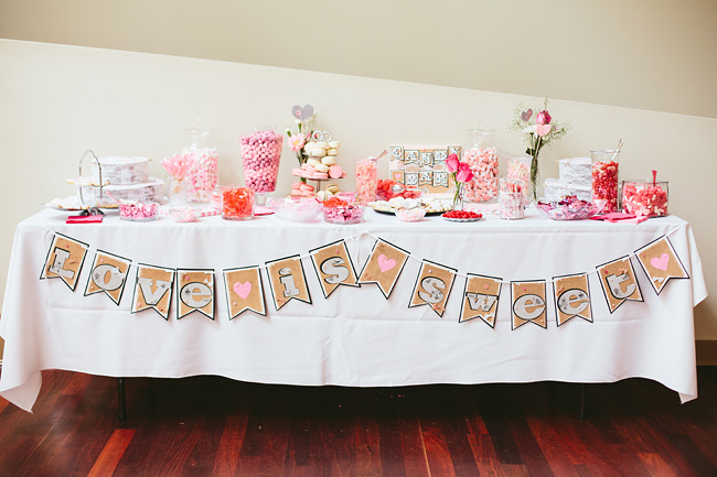 Pink Bunting Candy bar