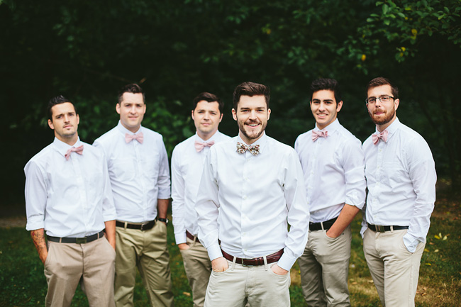 Groomsmen with bowties from Etsy
