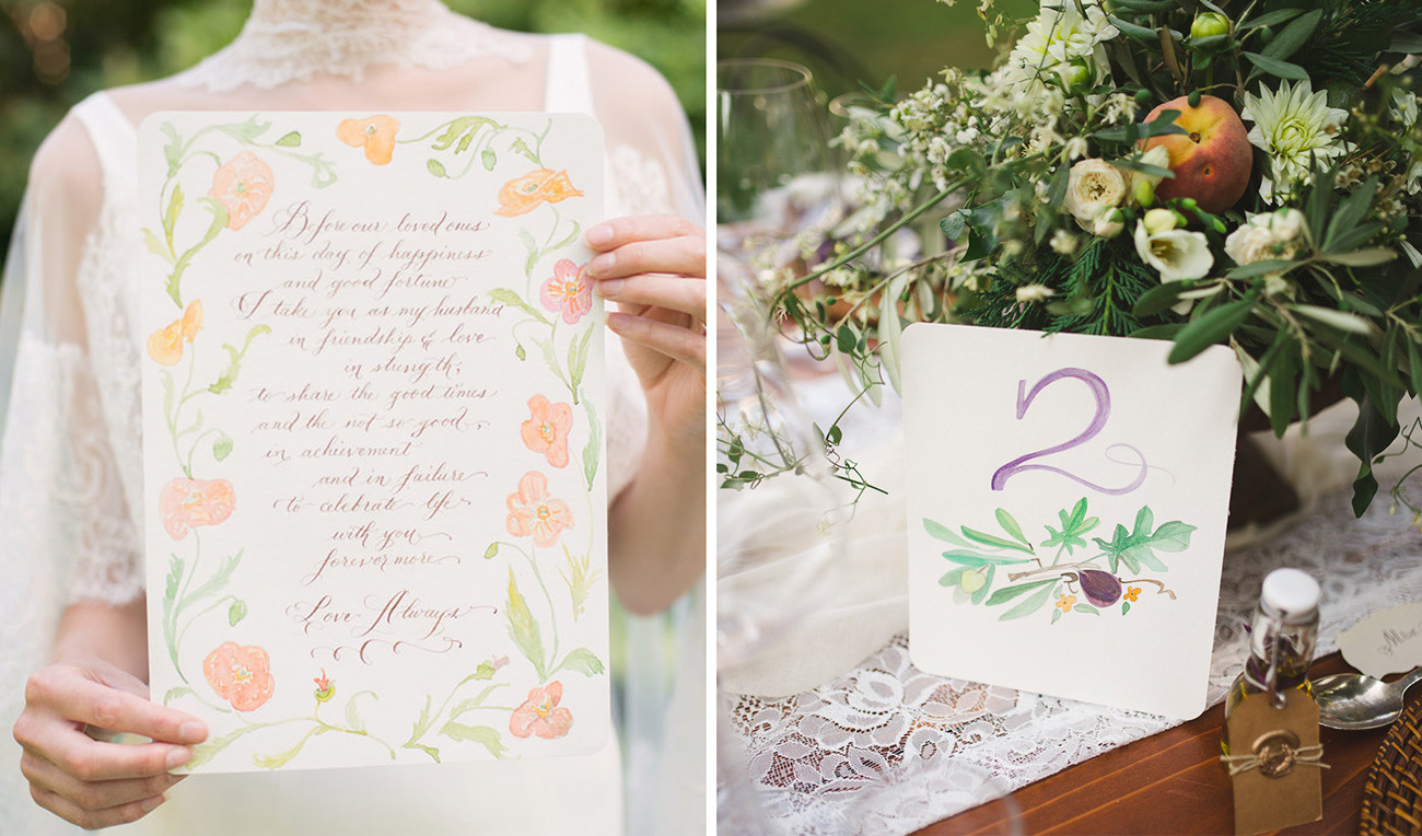 Lavender Calligraphy in Victoria, BC, Canada