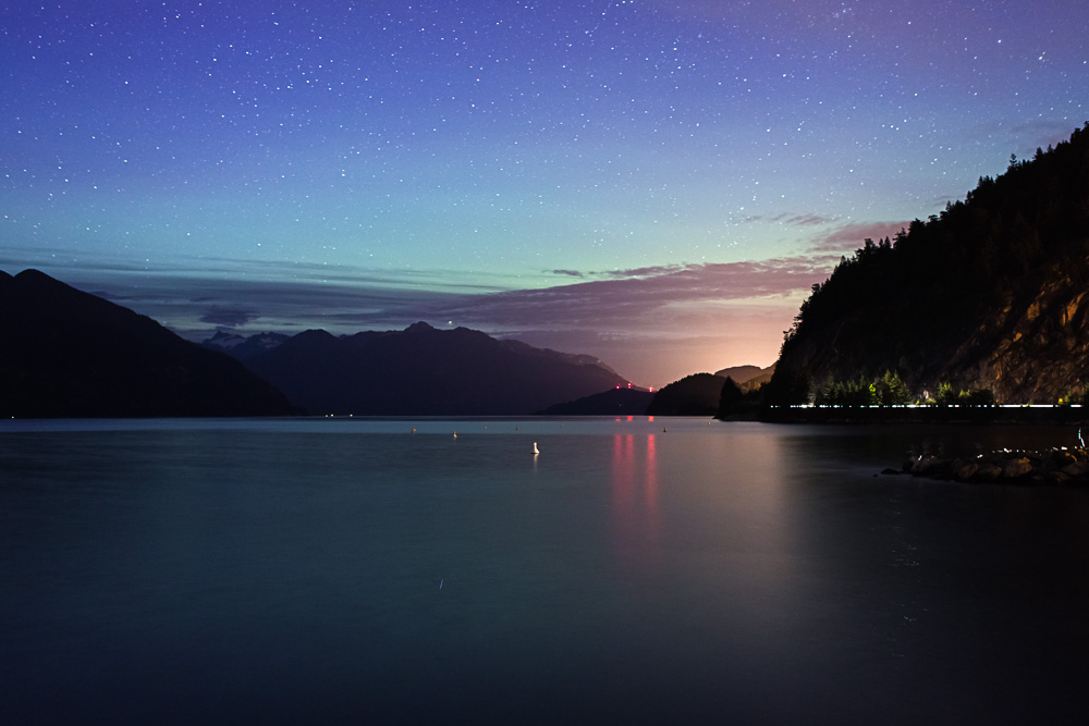 Porteau Cove, BC before Northern Lights