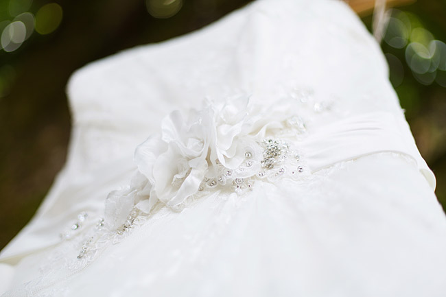 Wedding Dress Flower Details