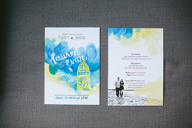 Custom wedding invitations Vancouver