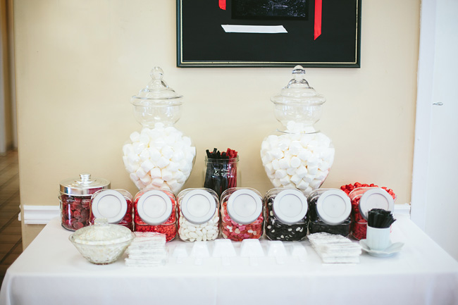 Black Red Candy Buffet