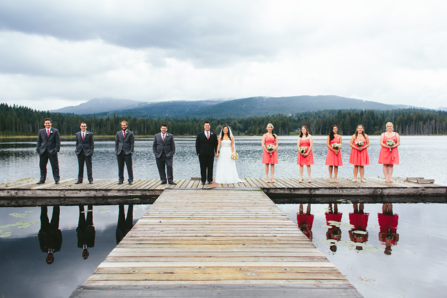 Bridal Party on the Dock 