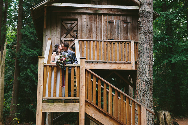 Surrey Redwood Park Forest Wedding